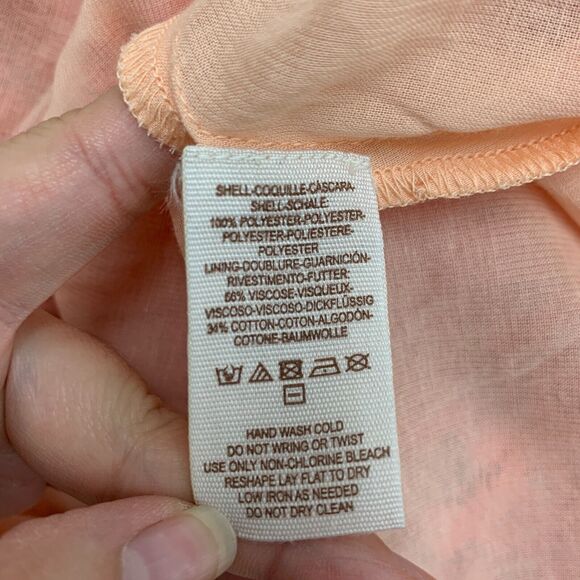 Free People Rocco Lace Dress Womens 6 Pink Crochet Cutout Back Lined Fit Flare - Picture 12 of 16